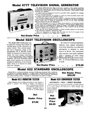 Television Oscilloscope 022T; Philco, Philadelphia (ID = 2914744) Equipment