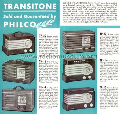 TH-14 Transitone; Philco, Philadelphia (ID = 1377789) Radio