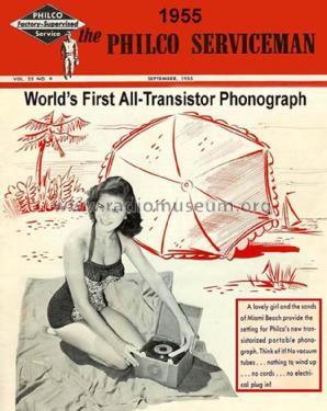 All Transistor Portable Phonograph TPA-1 M32; Philco, Philadelphia (ID = 1308166) Ton-Bild