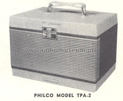 TPA-2 ; Philco, Philadelphia (ID = 183375) Sonido-V