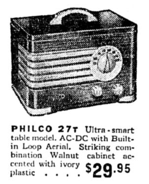 27T ; Philco Products Ltd. (ID = 1429494) Radio