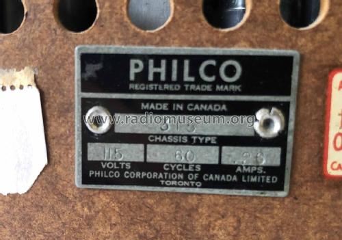 315 ; Philco Products Ltd. (ID = 2668420) Radio