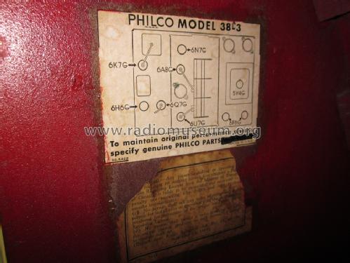 38-C3 Code 121; Philco Products Ltd. (ID = 1406442) Radio