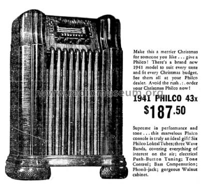 43X ; Philco Products Ltd. (ID = 1430630) Radio