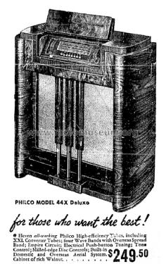 44X Deluxe ; Philco Products Ltd. (ID = 1431215) Radio