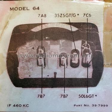 64 ; Philco Products Ltd. (ID = 2623228) Radio