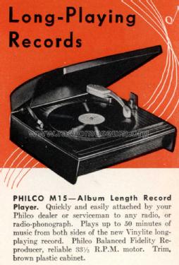 M15 ; Philco Products Ltd. (ID = 1503455) Reg-Riprod