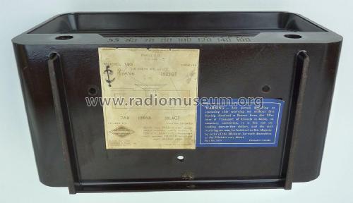 140 Transitone Code 122; Philco Products Ltd. (ID = 2117329) Radio