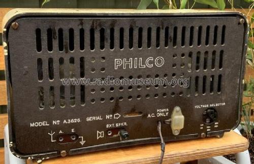 A3626; Philco Radio & (ID = 3018878) Radio