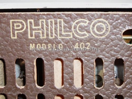 402; Philco Radio of (ID = 316484) Radio