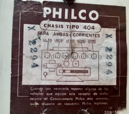 404; Philco Radio of (ID = 2608228) Radio