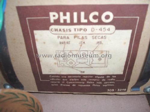 D-454; Philco Radio of (ID = 189101) Radio