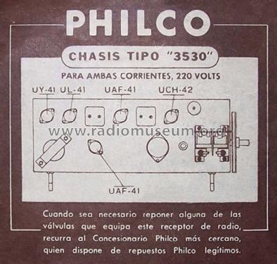 Philco-Tropic Ch= 3530; Philco Radio of (ID = 2680295) Radio