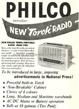 A3782; Philco Radio & (ID = 1295902) Radio