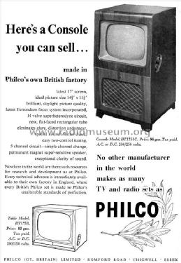 BT 1753; Philco Radio & (ID = 569913) Television