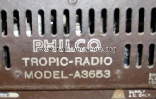 Tropic A3653; Philco Radio & (ID = 811529) Radio