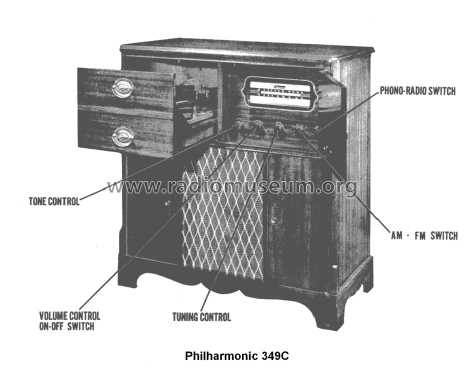 349-C ; Philharmonic Radio (ID = 1516630) Radio