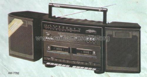 Stereo Radio Recorder AW7792 /00 /05; Philips; Eindhoven (ID = 2061849) Radio