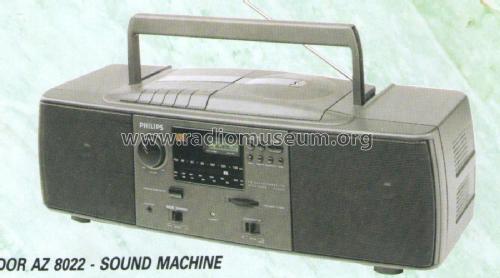 Sound Machine CD-Radio Cassette Recorder AZ8022 /00; Philips Malaysia; (ID = 2061854) Radio