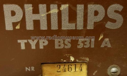 BS531A; Philips, Svenska AB, (ID = 2613188) Radio