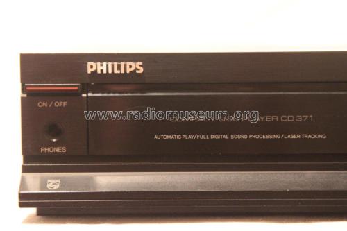 Compact Disc Player CD371 /00R /05R /30R /35R; Philips Belgium (ID = 2170257) Reg-Riprod