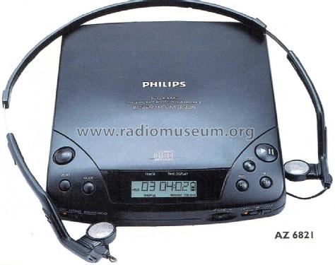 Portable CD-Player AZ6821 /00; Philips 飞利浦; (ID = 1981737) R-Player