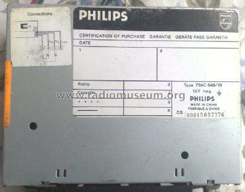 649 79AC649/19; Philips 飞利浦; (ID = 1592592) Car Radio
