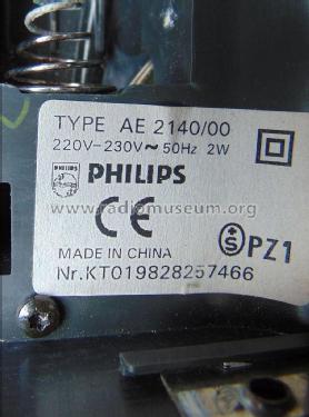 Portable radio AE-2140 /00 /01 /04 /05; Philips 飞利浦; (ID = 2928182) Radio