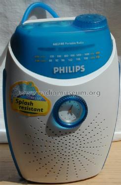 Splash-resistant portable Radio AE-2180 /00 /01; Philips 飞利浦; (ID = 791006) Radio