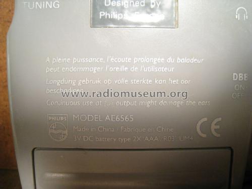 Portable AM - FM Stereo Receiver AE6565 /00; Philips 飞利浦; (ID = 2024947) Radio