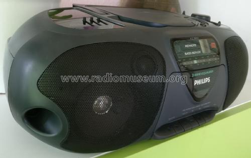 CD Radio Cassette Recorder AZ8057 /00; Philips 飞利浦; (ID = 2278139) Radio