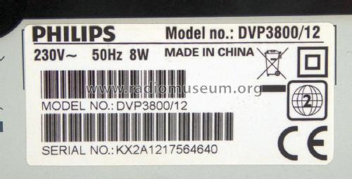 DVD-Player DVP3800 /12; Philips 飞利浦; (ID = 2757011) Sonido-V