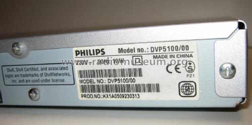 DVD Player DVP5100 /00; Philips 飞利浦; (ID = 2380122) Enrég.-R