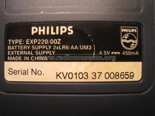 Expanium MP3 CD Playback EXP220 /00Z; Philips 飞利浦; (ID = 2080087) Sonido-V