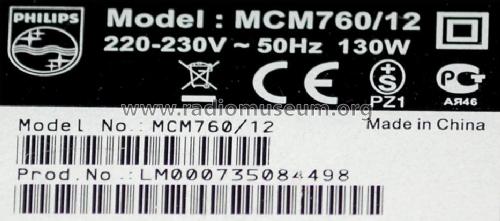 Micro System MCM760 /12; Philips 飞利浦; (ID = 2331560) Radio