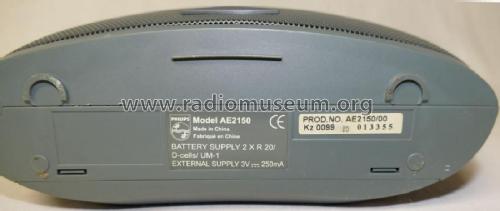 Portable Radio AE2150 /00; Philips 飞利浦; (ID = 2012221) Radio