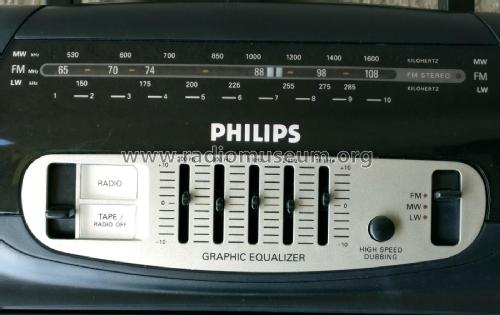 Radio Cassette Recorder AW 7550 /14; Philips Hong Kong (ID = 2277279) Radio