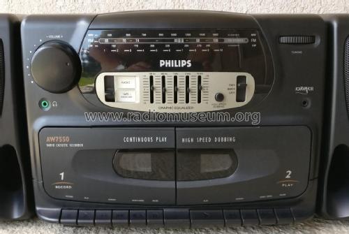 Radio Cassette Recorder AW 7550 /14; Philips Hong Kong (ID = 2277282) Radio