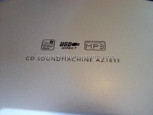 CD Soundmachine AZ1833; Philips 飞利浦; (ID = 1303688) Radio