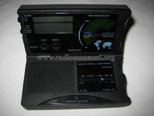 World Travel Clock Radio AE4230/00; Philips 飞利浦; (ID = 1565411) Radio