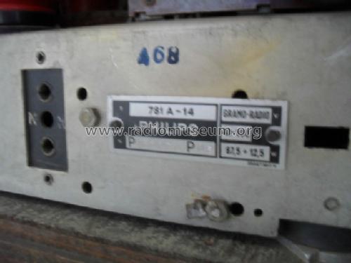 Gramo-Radio 781A-14; Philips akc. spol., (ID = 1458173) Radio