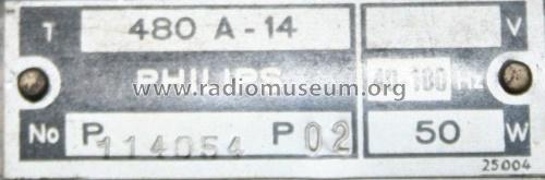 480A -14; Philips akc. spol., (ID = 610172) Radio