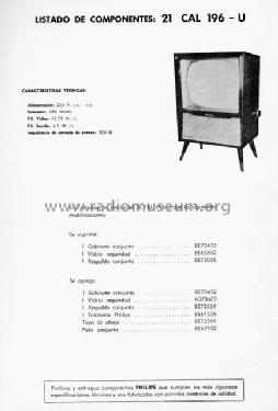 21CAL196U; Philips Argentina, (ID = 2300999) Television