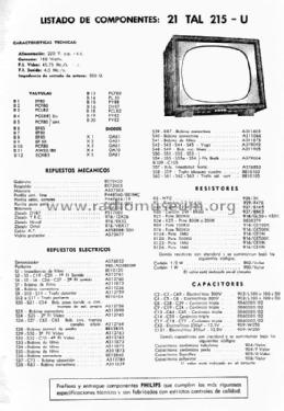 21TAL215U; Philips Argentina, (ID = 2301000) Television
