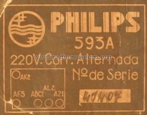 593A ; Philips Argentina, (ID = 815071) Radio