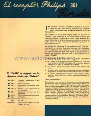 Florida 361; Philips Argentina, (ID = 828063) Radio