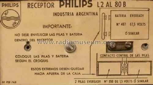 L2AL80-B; Philips Argentina, (ID = 1044036) Radio