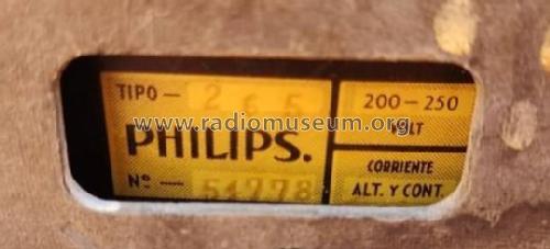 AL265; Philips Argentina, (ID = 2756422) Radio