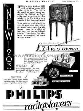 1203; Philips Australia (ID = 372808) Radio