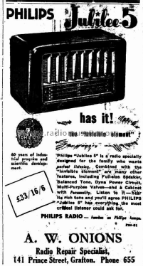 Jubilee 5 123; Philips Australia (ID = 2152904) Radio